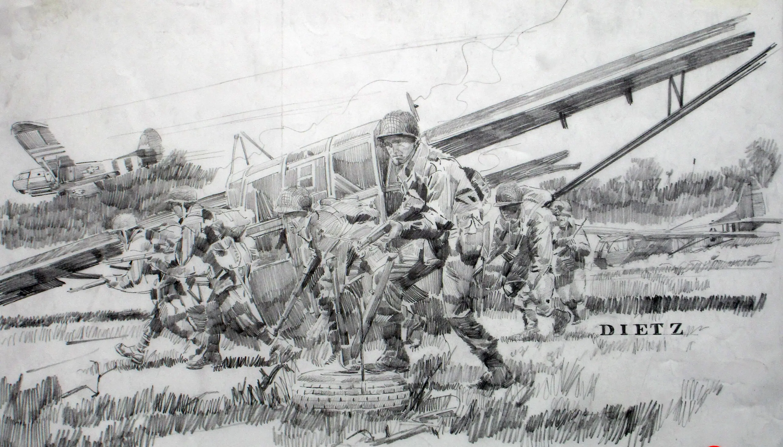 Guns from Heaven - Pencil Sketch