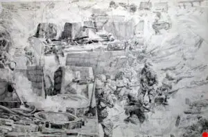 Find The Bastards, Then Pile On – Pencil Sketch