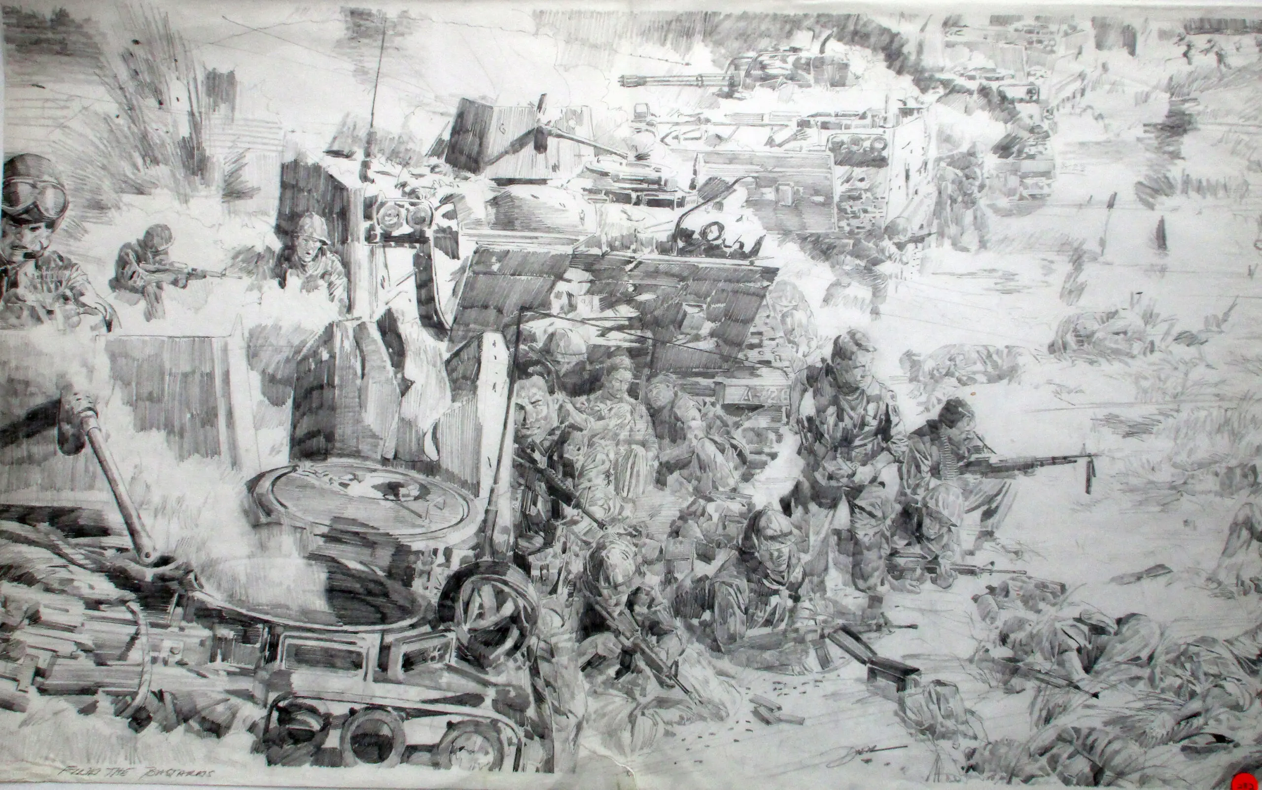 Find The Bastards, Then Pile On – Pencil Sketch