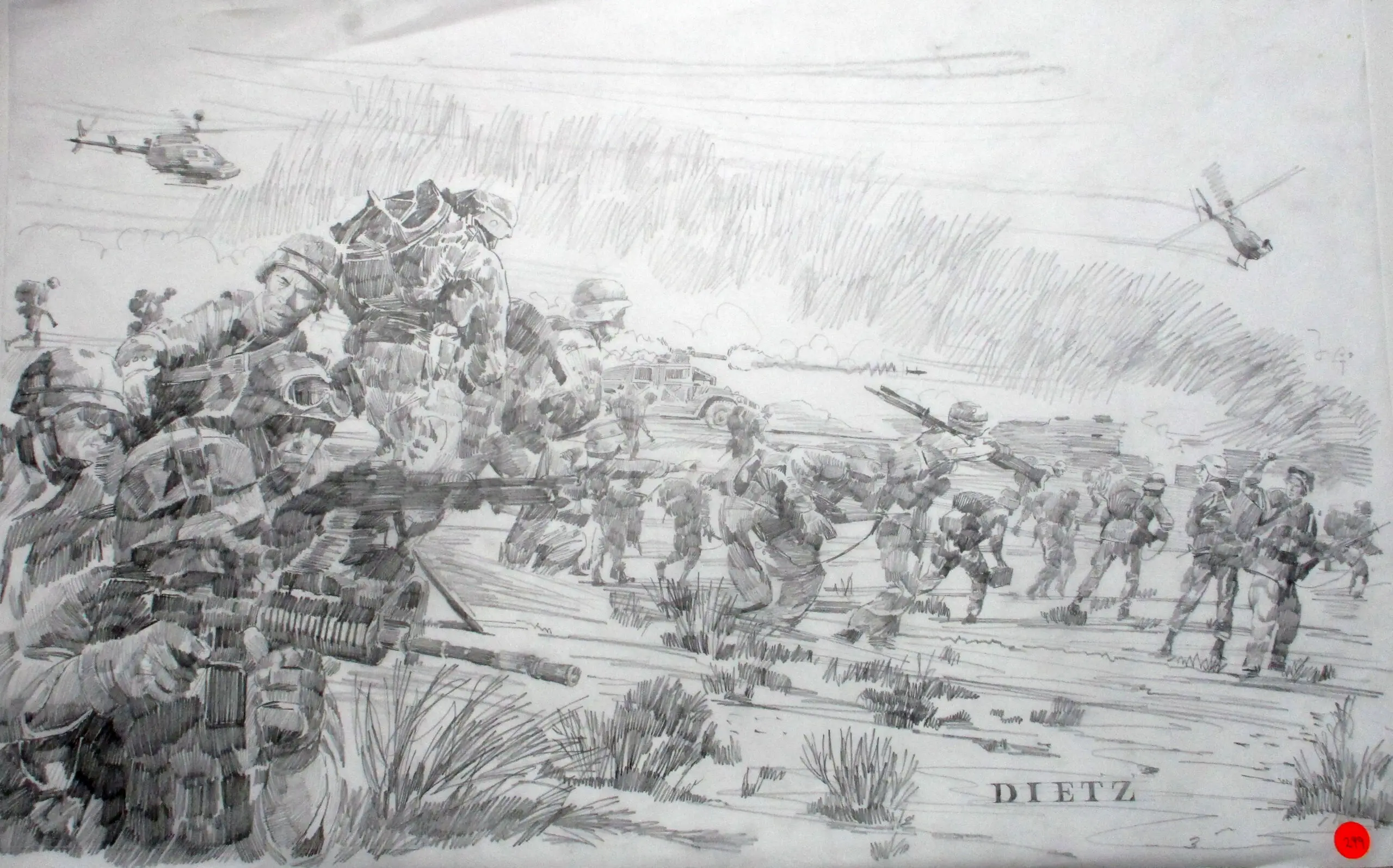Strike on Karbala - Pencil Sketch